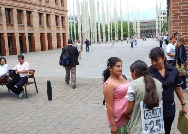 Plaza gathering, Medellin 2008