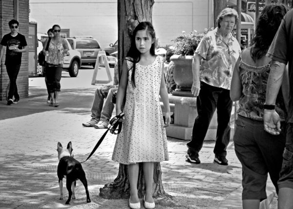 Girl with dog, Pleasanton, CA2010